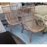 SIKA DESIGN MONET ARMCHAIRS, a pair, bamboo, 65cm W x 99cm H.