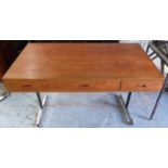 HOME/OFFICE DESK, 1970's Conran style, teak,