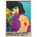 WALASSE TING, lithograph poster, for his exhibition at the Galerie Maegh in 1974, 72cm x 50cm,