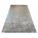 CONTEMPORARY SILK AND WOOL CARPET, 250cm x 155cm, Neoclassical design.