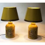 TABLE LAMPS, a pair,