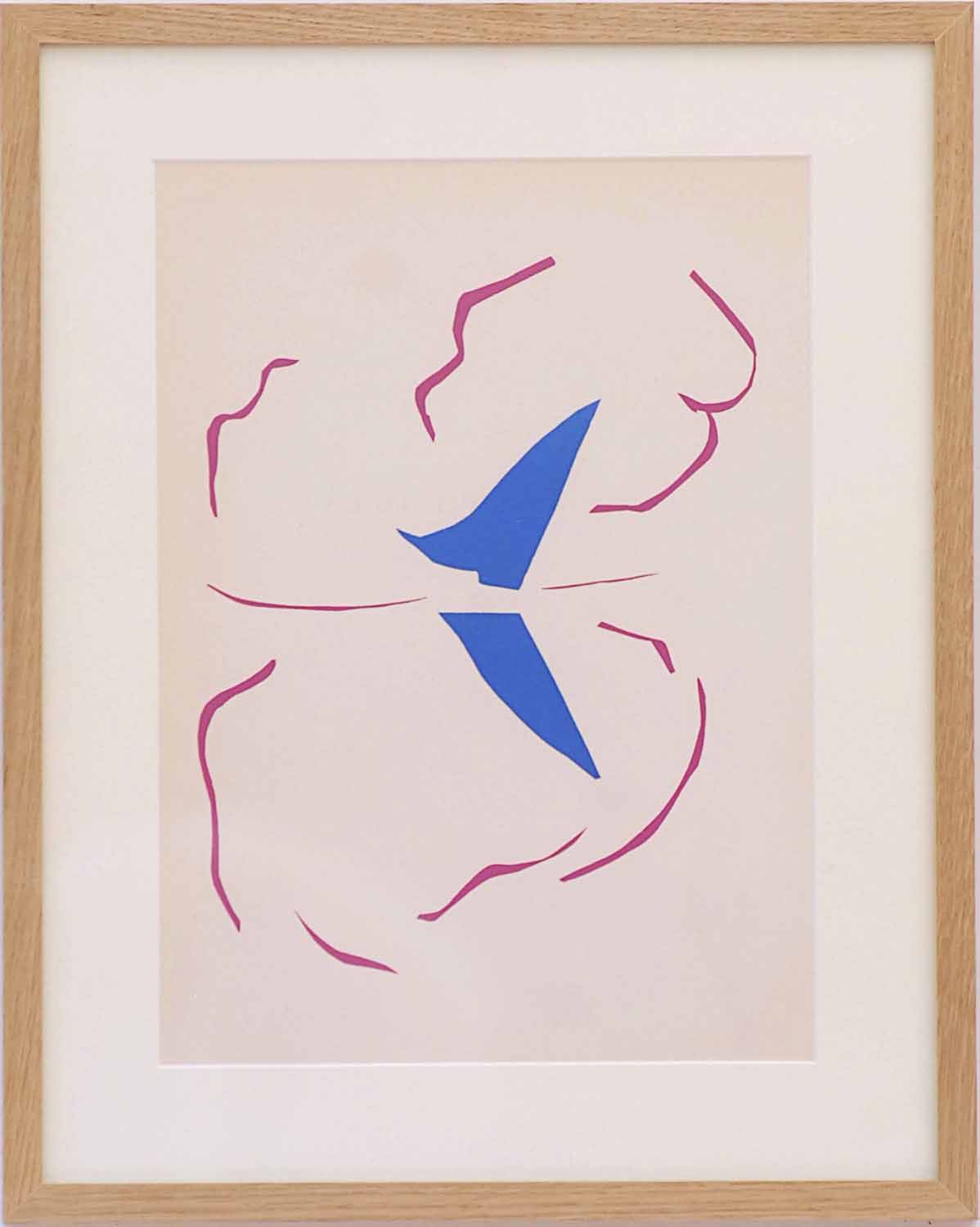 HENRI MATISSE 'Bateau', original lithograph after Matisse's cutouts, edition 1954 Mourlot,