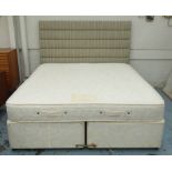 ATTRIBUTED TO THE SOFA & CHAIR COMPANY VIVALDI HEADBOARD, with Dreamworks pocket quilt mattress,