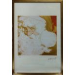 ANDY WARHOL 'Santa Claus', lithograph, from Leo Castelli gallery, stamped on reverse, edited by G.