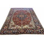 ANTIQUE HERIZ SERAPI CARPET, 330cm x 255cm.