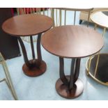 SIDE TABLES, a pair, contemporary design, 61cm x 50cm.