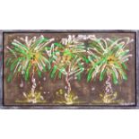 KEN DAVIS 'Totally Tropical', acrylic on board, 111cm x 66cm.