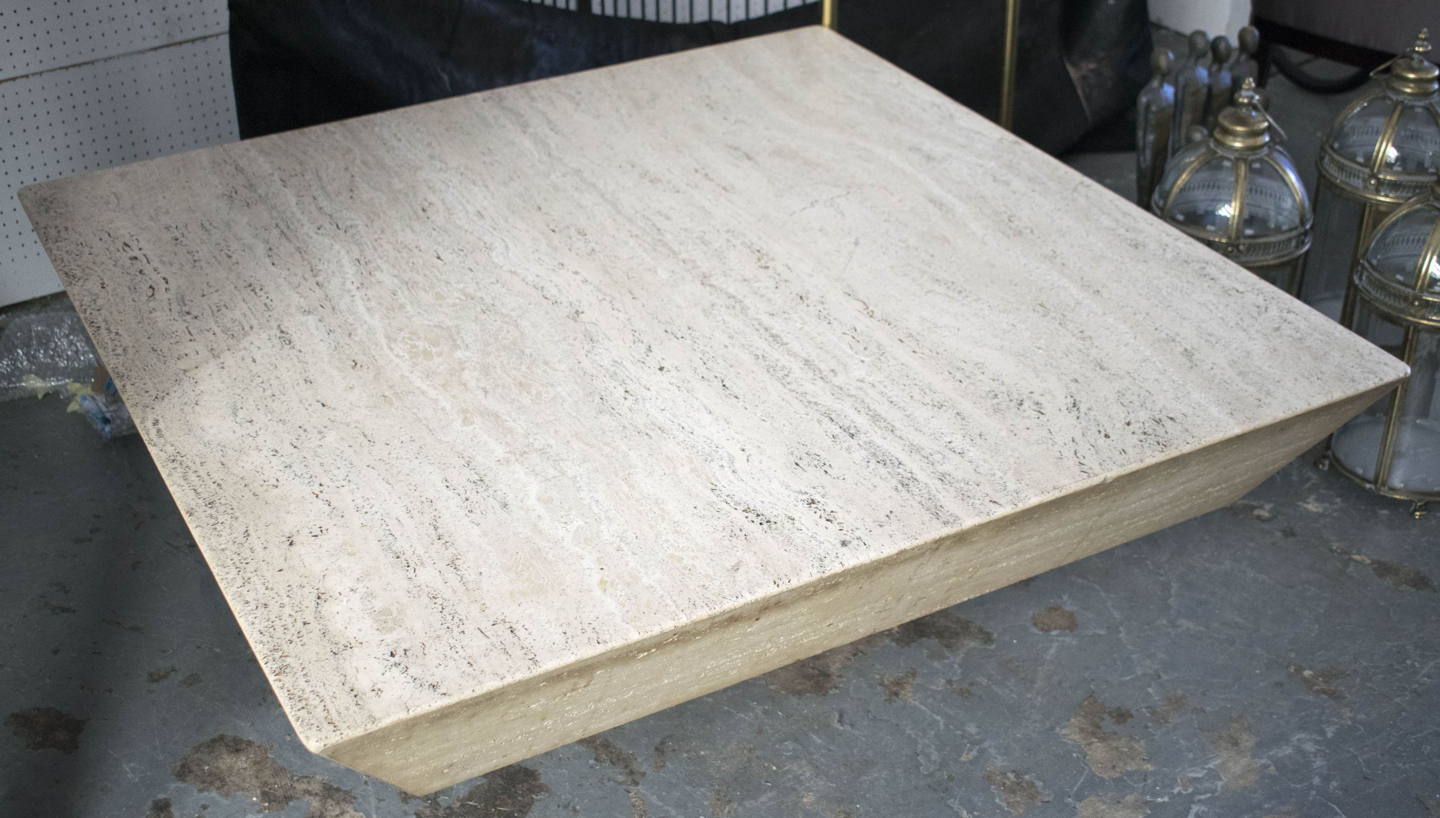 TRAVERTINE LOW TABLE, - Image 2 of 3