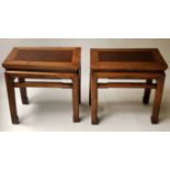 CHINESE TABLES, a pair,