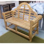 MARLBOROUGH STYLE GARDEN BENCH, contemporary, 130cm x approx.