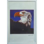 ANDY WARHOL 'American Bald Eagle', lithograph, from Leo Castelli gallery, stamped on reverse,