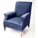 HOWARD STYLE ARMCHAIRS, a pair,