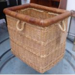 MULBERY BALLON LOG BASKET, 65cm x 47cm x 62cm.