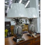 MAISON JANSEN STYLE TABLE LAMPS, a pair, 69cm H.