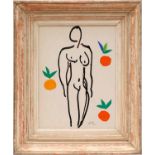 HENRI MATISSE 'Nu aux Oranges', original lithograph from the 1954 edition after Matisse's cut outs,