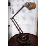 BEST AND LLOYD HERRON DESK LAMP, 70cm H at tallest.