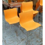 DRIADE CAM EL EON CHAIRS, a set of six, by Philippe Starck, 80cm H.