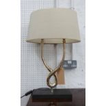 PORTA ROMANA ORGANIC LOOP TABLE LAMP, with shade, 67cm H.
