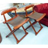 STARBAY BERMUDES FOLDING CHAIRS, a pair, 67cm H.