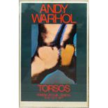 ANDY WARHOL 'Torsos', 1977 exhibition poster, held in Venice at 'Prigioni Vecchie', 97cm x 67cm,