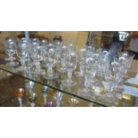 BACCARAT WINE GLASSES 'VENCE', a set of twenty three, 12cm H.