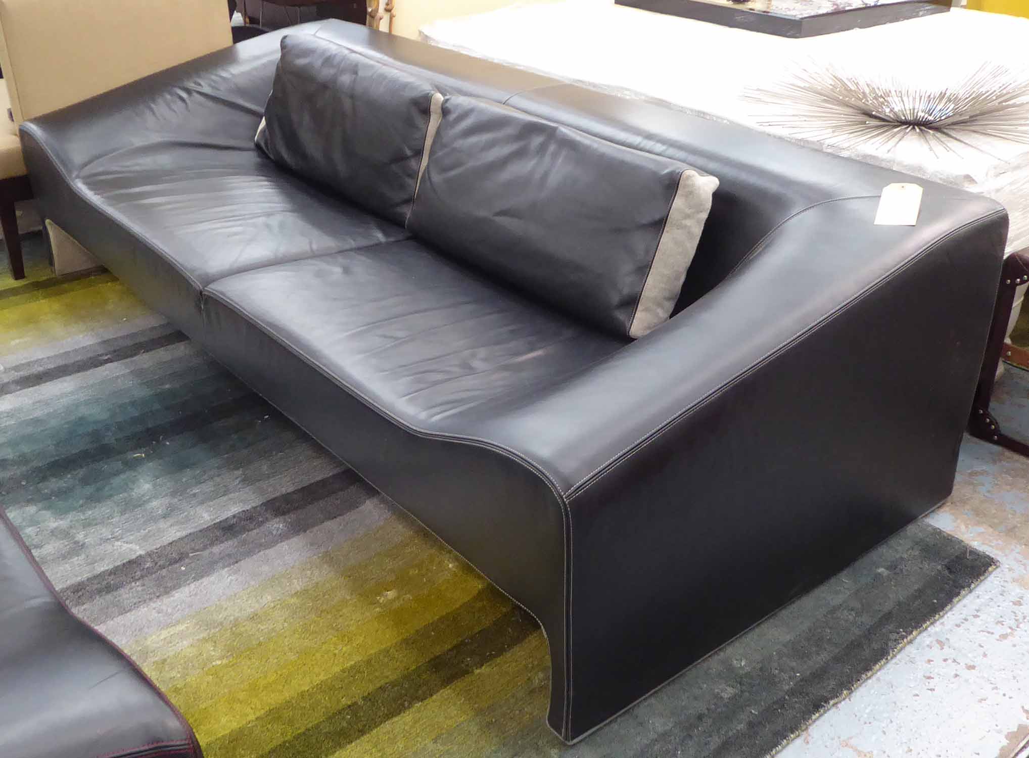 MOROSO MALMO SOFA BY PATRICIA URQUIOLA, grey detail, 137cm W approx.