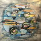20th/21st CENTURY SCHOOL 'Fish and Shells', oil on canvas, signed with monogram 'HR', titled verso,