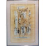 JOHN PIPER 'Redenhall Norfolk The Tower', original lithograph, edition of 75, hand signed,