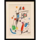 JOAN MIRO 'Maravillas con Variaciones', 1975, lithograph, edition of 1500, plate signed,