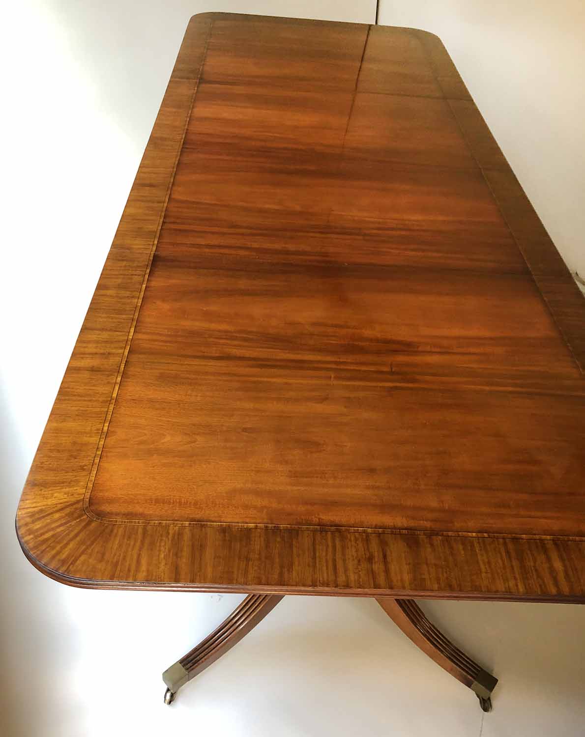 TWIN PILLAR DINING TABLE, - Image 2 of 5