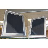 PHOTO FRAMES, one from Christofle, 24cm x 30cm, one from Mappin & Webb, 16cm x 22cm.