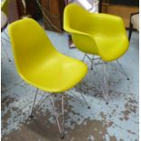 VITRA DAR AND DSR CHAIRS, two of each, by Charles and Ray Eames, 80cm H.