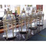 LANTERNS, a set of four, French style, 55cm H.