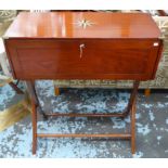 STARBAY INDOCHINE WRITING DESK, 90cm x 63cm x 100cm opened.