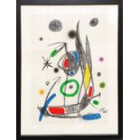 JOAN MIRO 'Maravillas con Variaciones', 1975, lithograph, edition of 1500, plate signed,