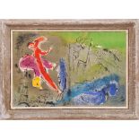 MARC CHAGALL 'Vision of Paris', rare original lithograph, Mourlot ref 81, 35cm x 53cm,