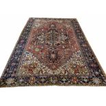 ANTIQUE HERIZ SERAPI CARPET, 350cm x 240cm.