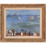 RAOUL DUFY 'La Mer', quadrichrome, Braun et Cie, 32cm x 40cm, glazed and framed.