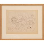 HENRI MATISSE 'Collotype G1', edition 950, printed by Fabiani, 25cm x 32cm, glazed and framed.