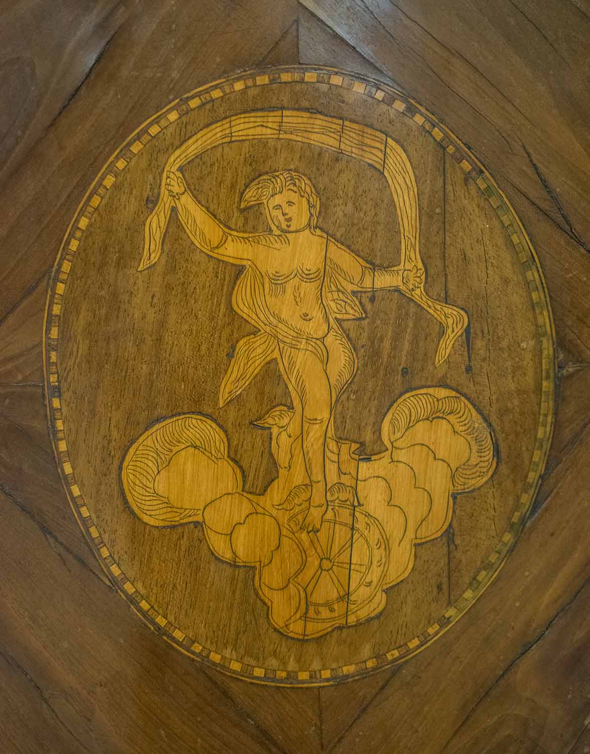 ENCOIGNURE, 18th century Italian fruitwood and walnut, - Image 2 of 2