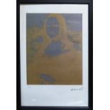 ANDY WARHOL 'Mona Lisa', lithograph, from Leo Castelli gallery, stamped on reverse, edited by G.