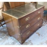 CAMPAIGN STYLE CHEST, mahogany,