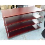 LOW ETAGERE, contemporary design, with four shelves, 108cm x 49cm x 66cm.