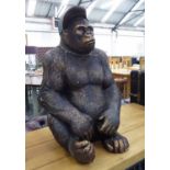 BASEBALL CAP GORILLA, Contemporary School study, 60cm H approx.