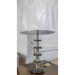 TABLE LAMPS, a pair, 1950's Italian style, with shades, 75cm H.