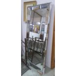 WALL MIRROR, contemporary Venetian style, 183cm x 76cm.