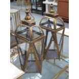 LANTERNS, a pair, French provincial style, 73cm H.