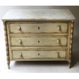 FAUX BAMBOO COMMODE,