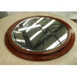 PORTHOLE WALL MIRROR, 75cm diam.