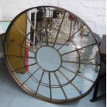 WALL MIRROR, French provincial style, 100cm diam.